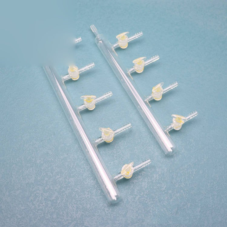 Glass High-Vacuum Valve Manifold for Schlenk Line (A22801)