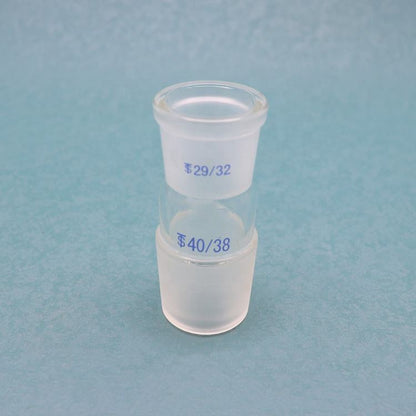 Glass Straight reducing/enlarging connecting adapter with standard ground joint
