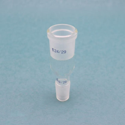 Glass Straight reducing/enlarging connecting adapter with standard ground joint