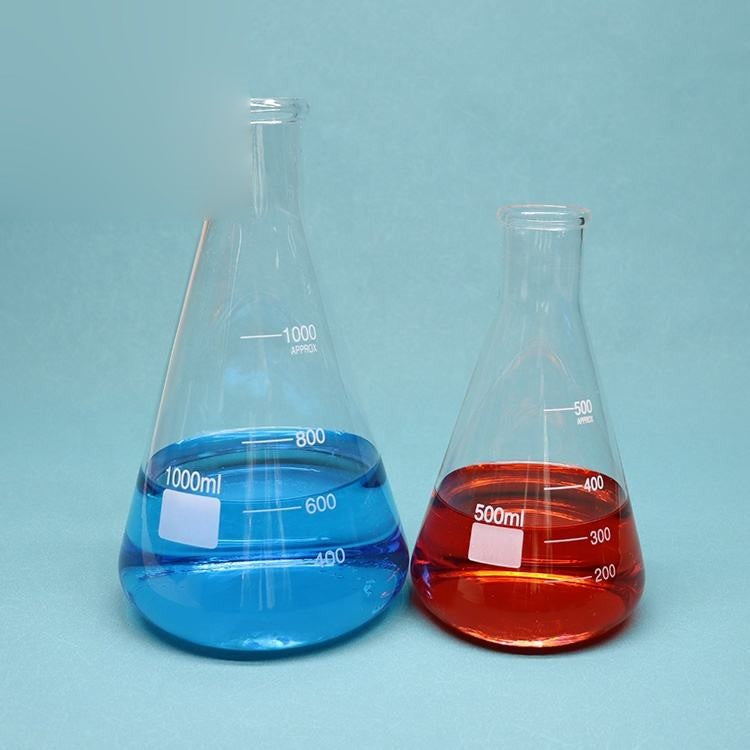 Borosilicate glass Erlenmeyer / conical flask with graduation