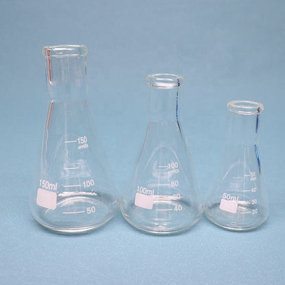 Borosilicate glass Erlenmeyer / conical flask with graduation