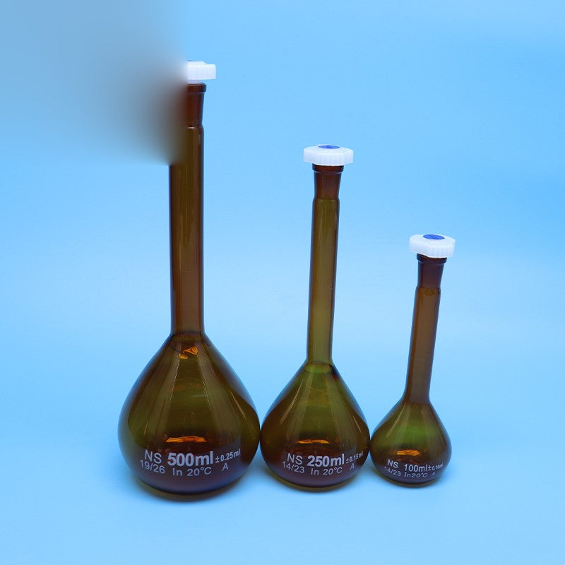 High-temperature-resistant Borosilicate 3.3 glass brown volumetric flask