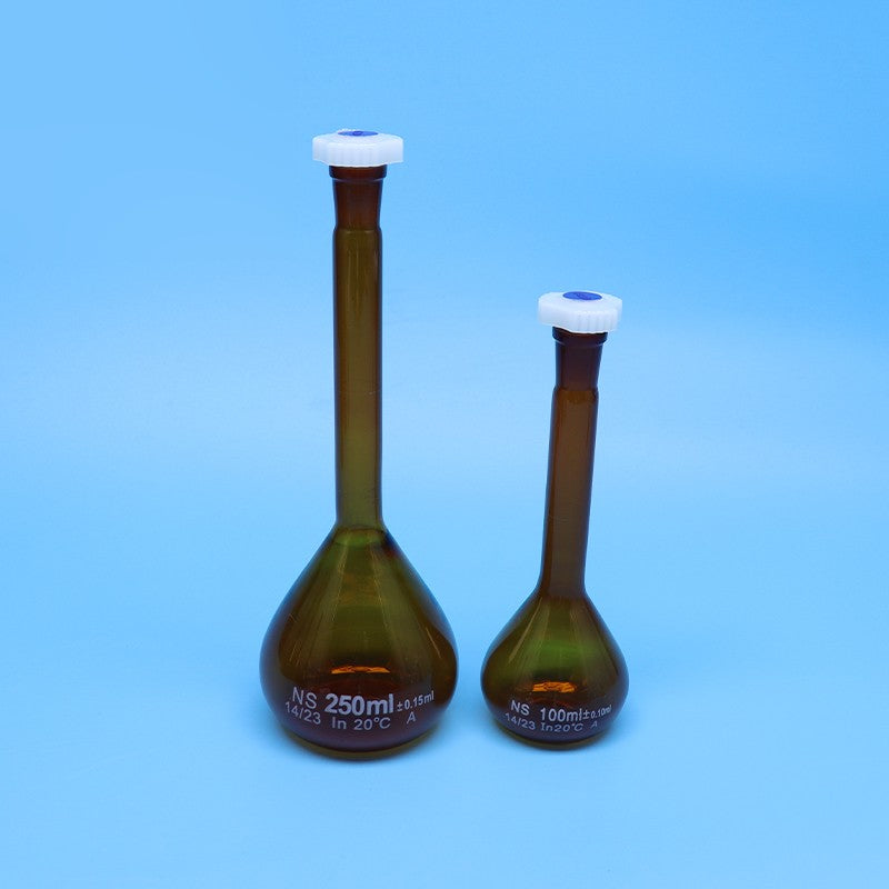 High-temperature-resistant Borosilicate 3.3 glass brown volumetric flask