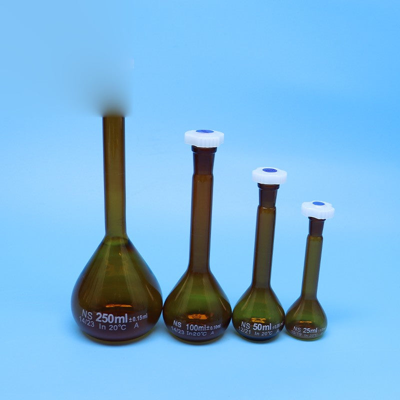 High-temperature-resistant Borosilicate 3.3 glass brown volumetric flask