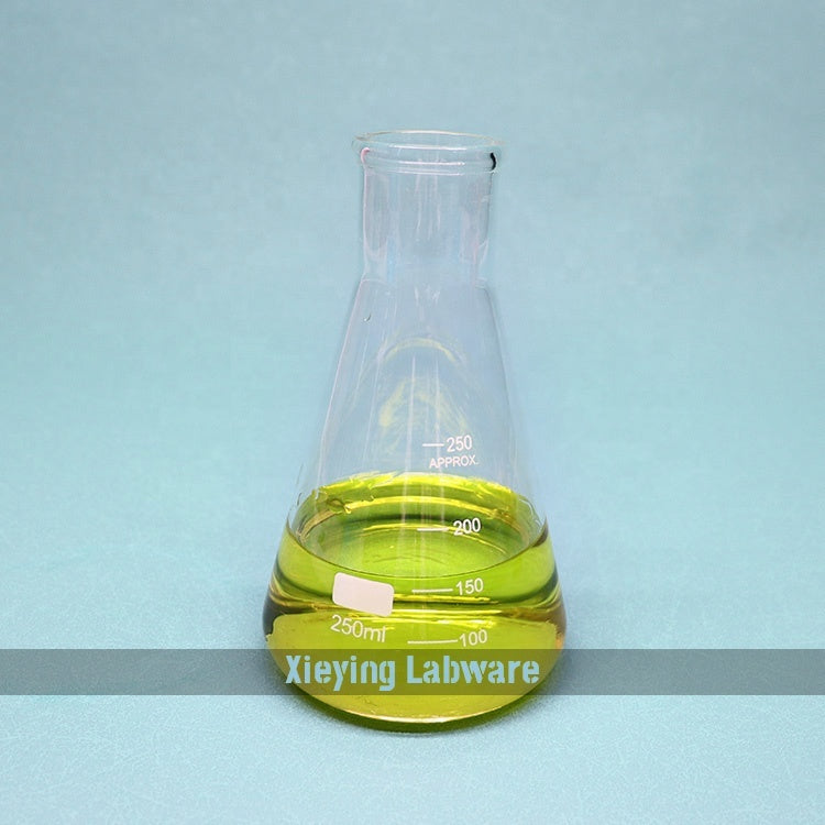 Glass Erlenmeyer flask with graduations