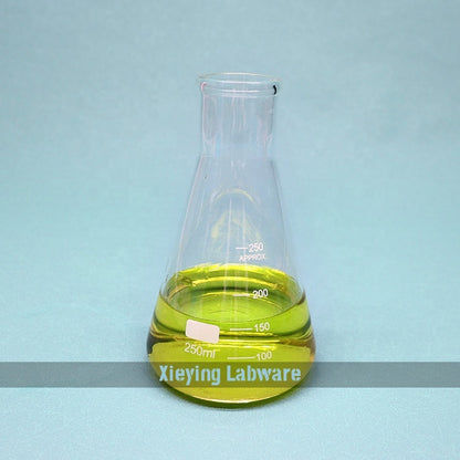 Glass Erlenmeyer flask with graduations