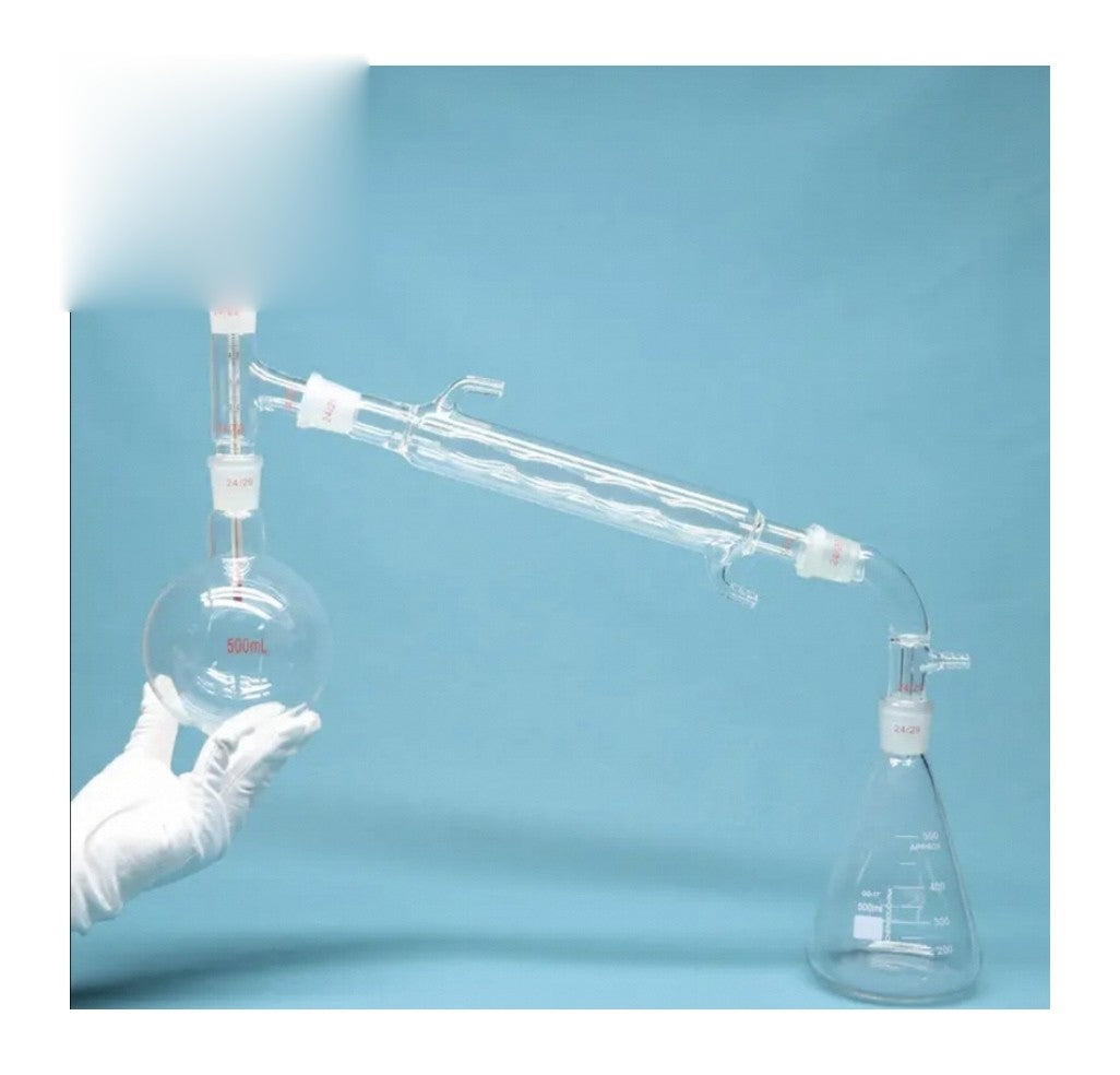Glass short path distillation apparatus