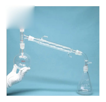 Glass short path distillation apparatus