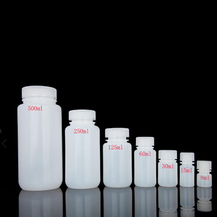 Small-mouth plastic reagent bottle with inner cover