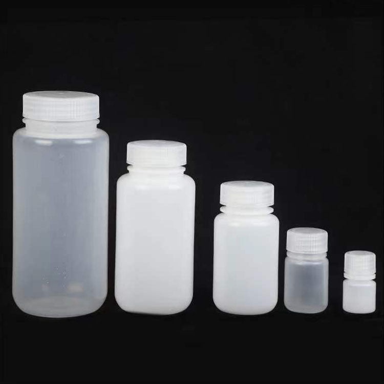 Small-mouth plastic reagent bottle with inner cover