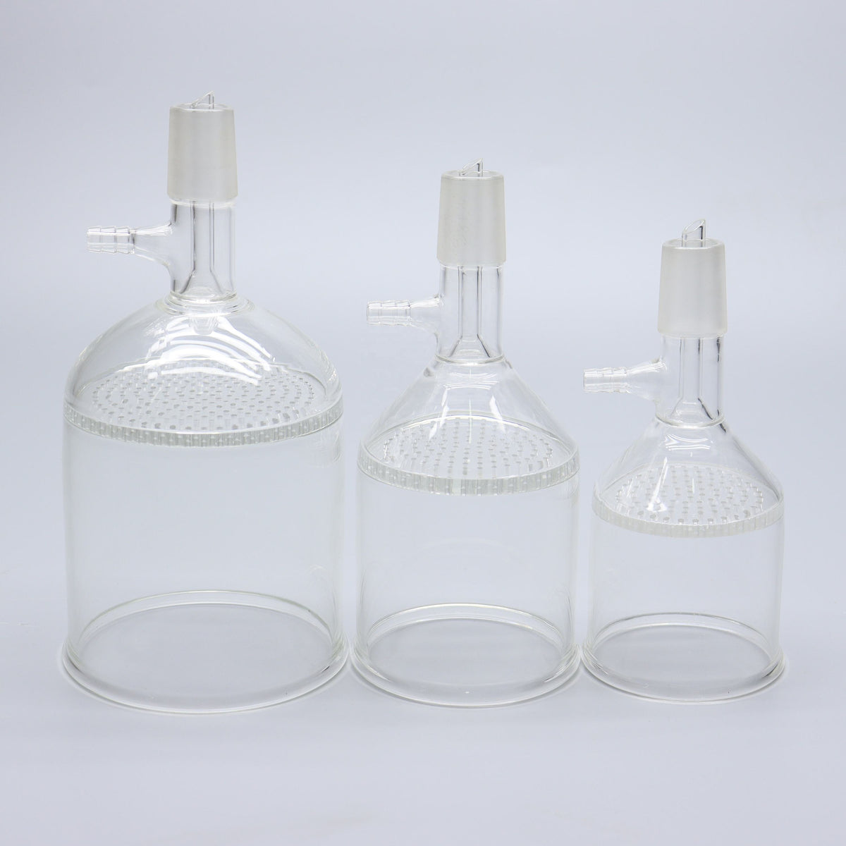 Glass vacuum Buchner funnel with glass perforated plate