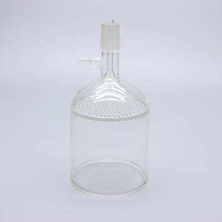 Glass vacuum Buchner funnel with glass perforated plate