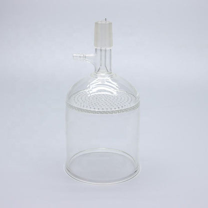 Glass vacuum Buchner funnel with glass perforated plate