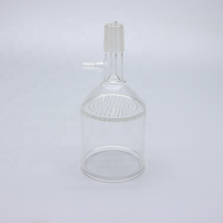 Glass vacuum Buchner funnel with glass perforated plate