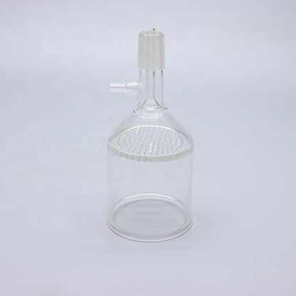Glass vacuum Buchner funnel with glass perforated plate
