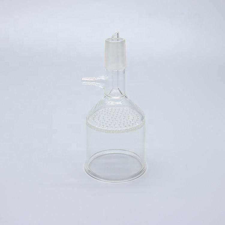 Glass vacuum Buchner funnel with glass perforated plate