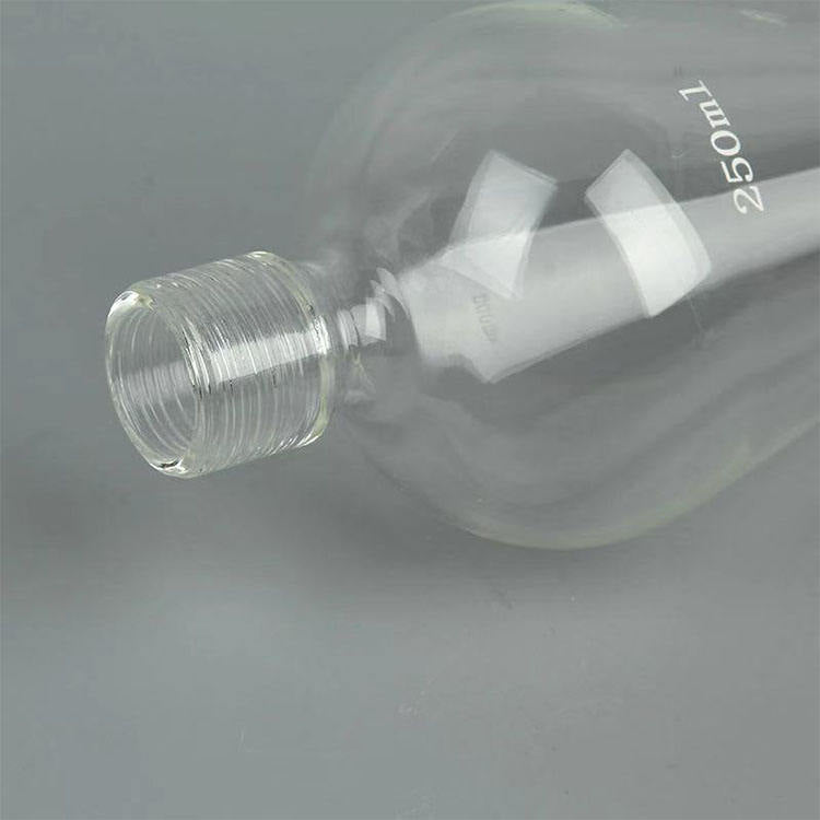 Glass pear-shaped separating funnel with PTFE stopcock