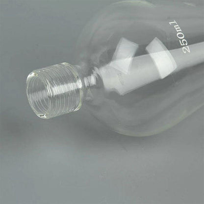Glass pear-shaped separating funnel with PTFE stopcock