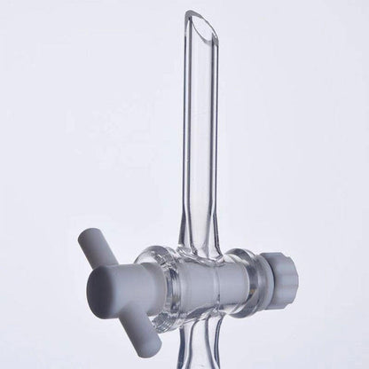 Glass pear-shaped separating funnel with PTFE stopcock