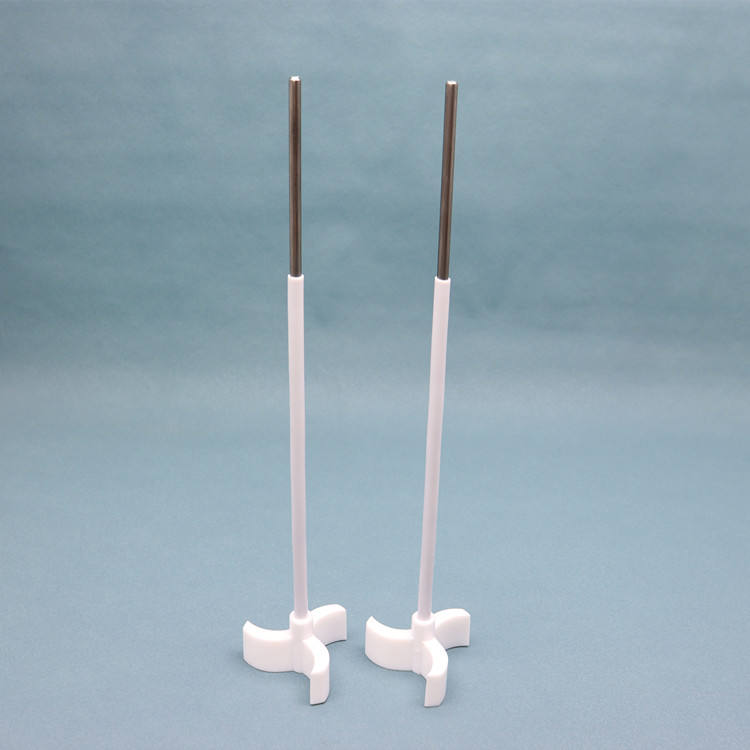 PTFE-coated stainless steel stirring paddle rod for overhead stirrer