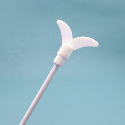 White PTFE-coated stirring paddle/shaft rod
