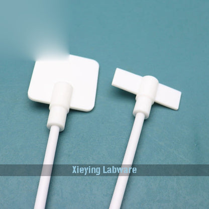 White PTFE-coated stirring paddle/shaft rod