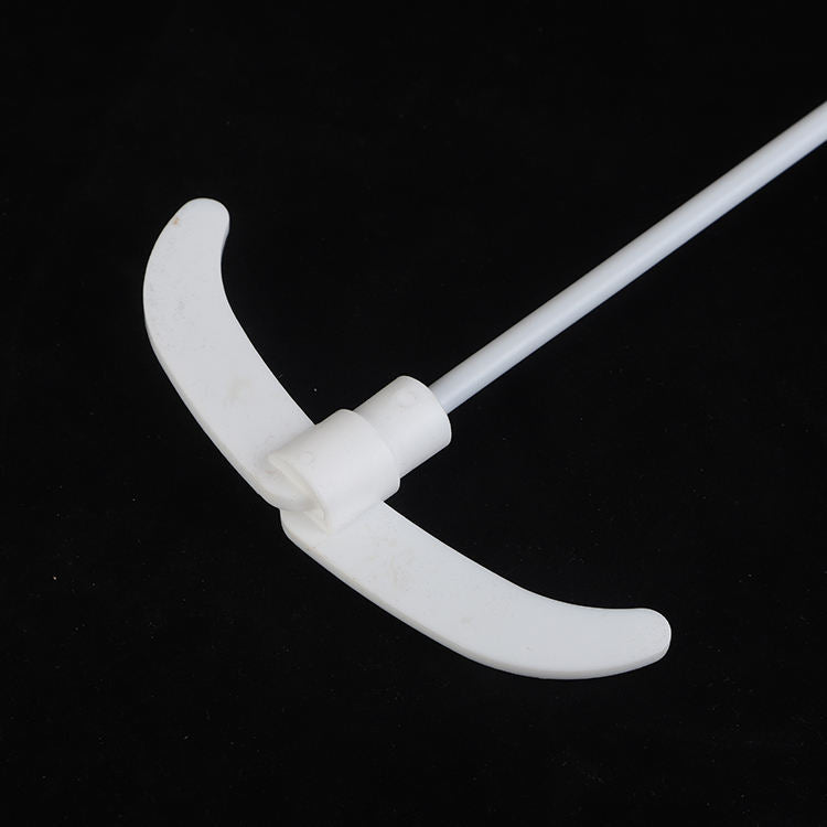 PTFE-coated stirring rod with paddle/blade