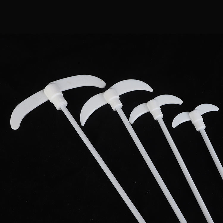 PTFE-coated stirring rod with paddle/blade