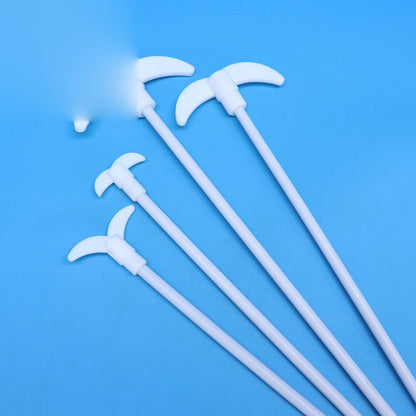 PTFE stirring rod with crescent paddle