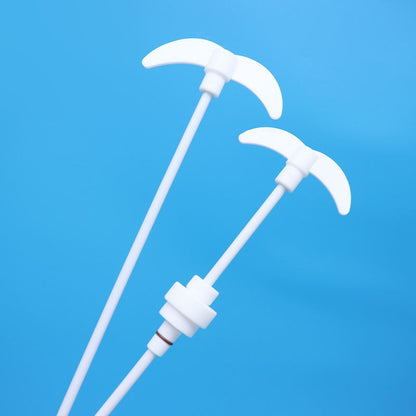 PTFE stirring rod with blade paddle