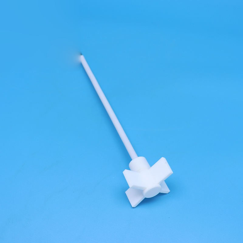 PTFE stirring rod with cross-type paddle