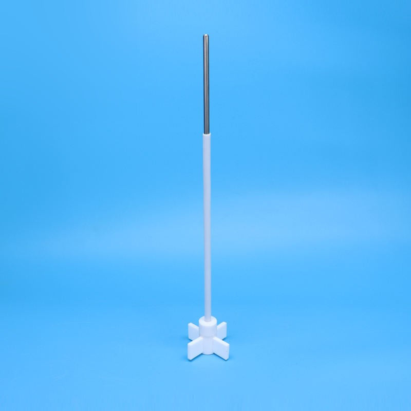 PTFE stirring rod with cross-type paddle