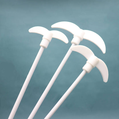 BARE part: PTFE-coated stainless steel shaft + fixed paddle impeller for overhead/elevated stirrers; attaches to electric mixer; NO motor/drive unit