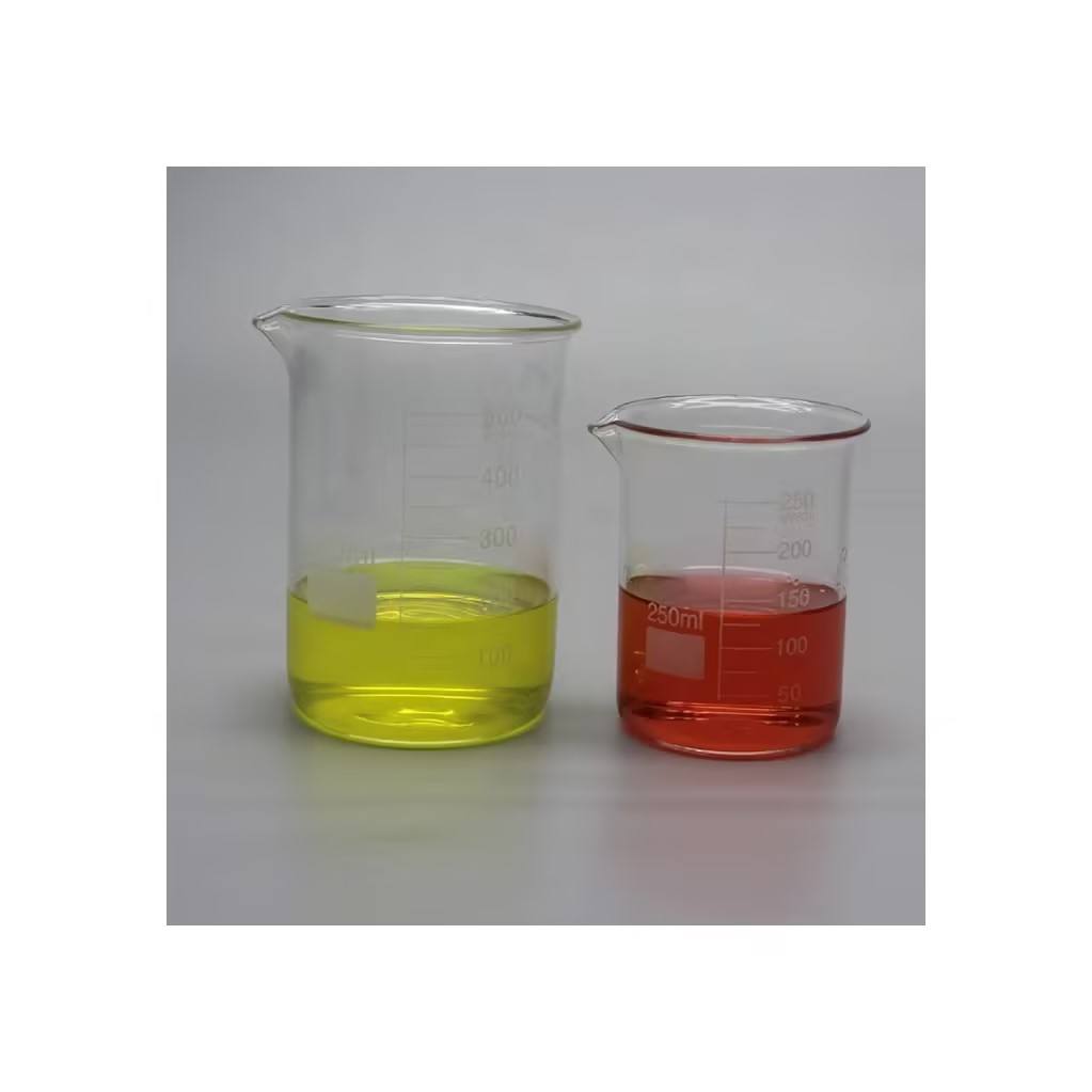 Low-form borosilicate glass beaker