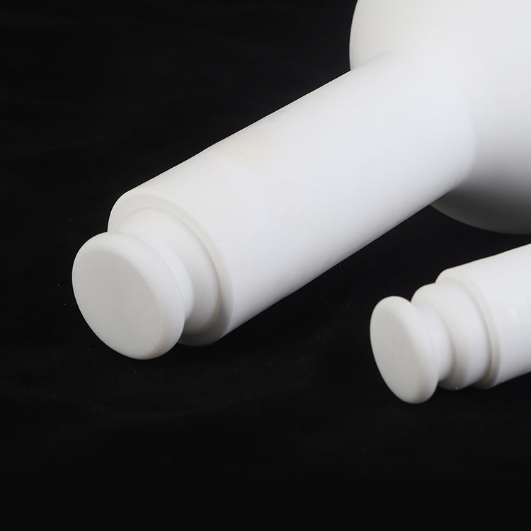 White PTFE volumetric flasks