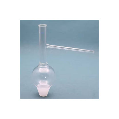 Long-neck borosilicate glass distilling flask