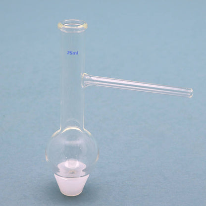 Long-neck borosilicate glass distilling flask