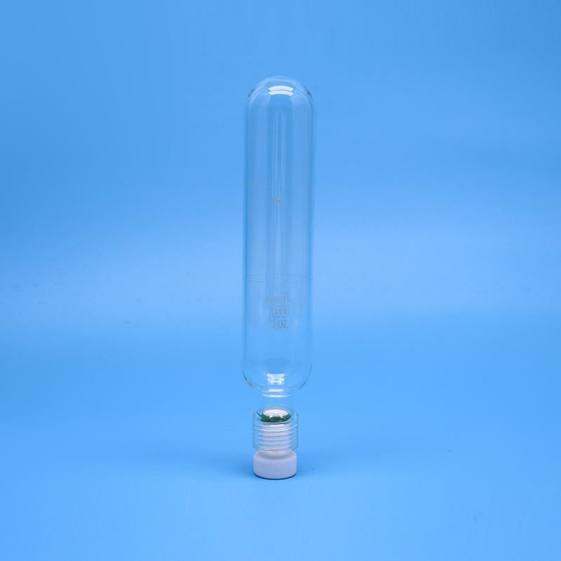 Pressure reaction tube with PTFE screw plug