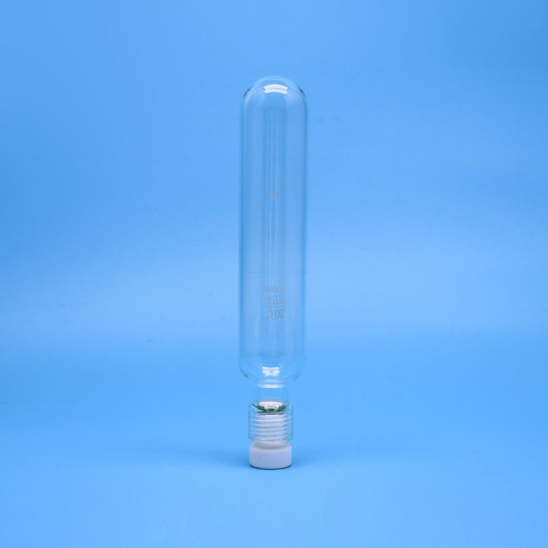 Pressure reaction tube with PTFE screw plug