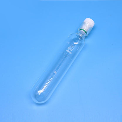 Pressure reaction tube with PTFE screw plug