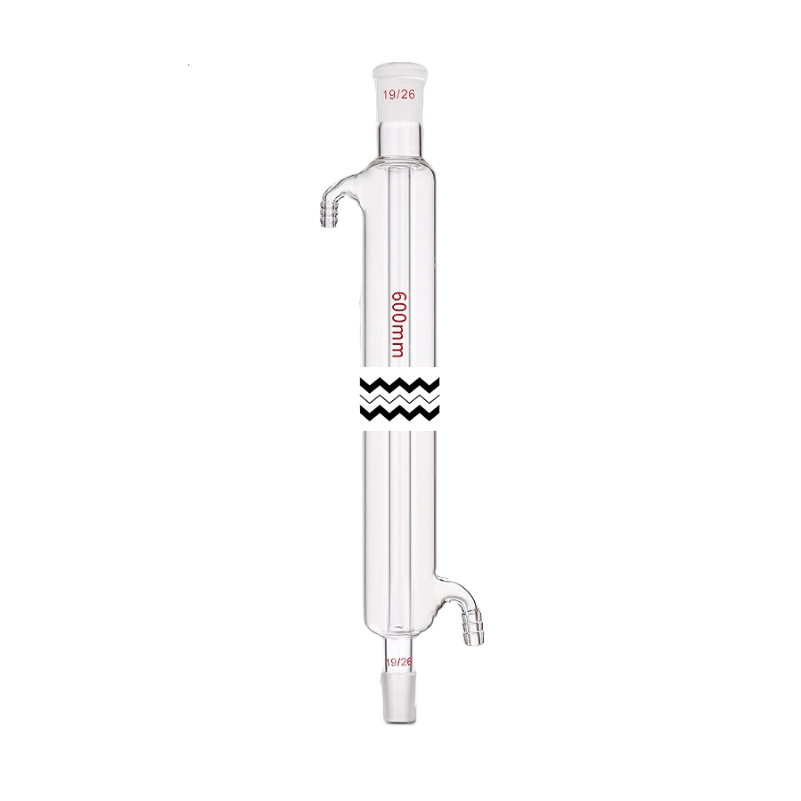 High-temperature-resistant Boro 3.3 glass Liebig condenser with straight inner tube