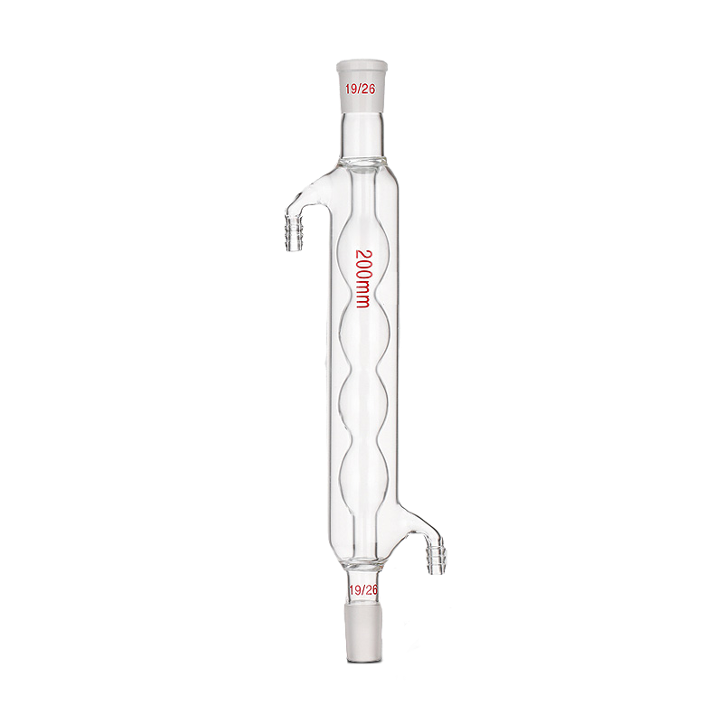 Glass Straight serpentine reflux device / concentrator condenser