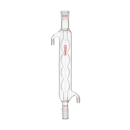 Glass Straight serpentine reflux device / concentrator condenser