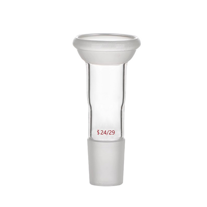 Borosilicate glass reducing/enlarging distillation joint adapter