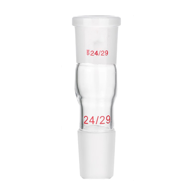 Borosilicate glass reducing/enlarging distillation joint adapter