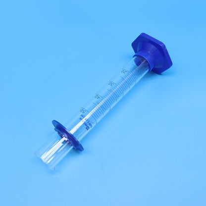 Borosilicate glass graduated measuring cylinder with plastic base