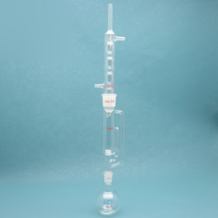 Soxhlet extraction apparatus with Allihn condenser