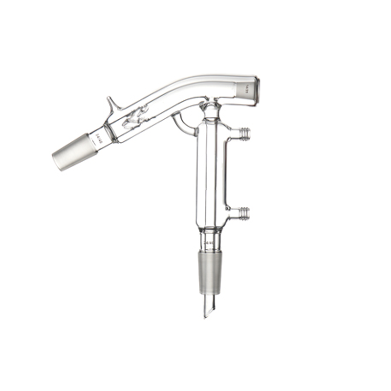 Water trace distiller glass apparatus