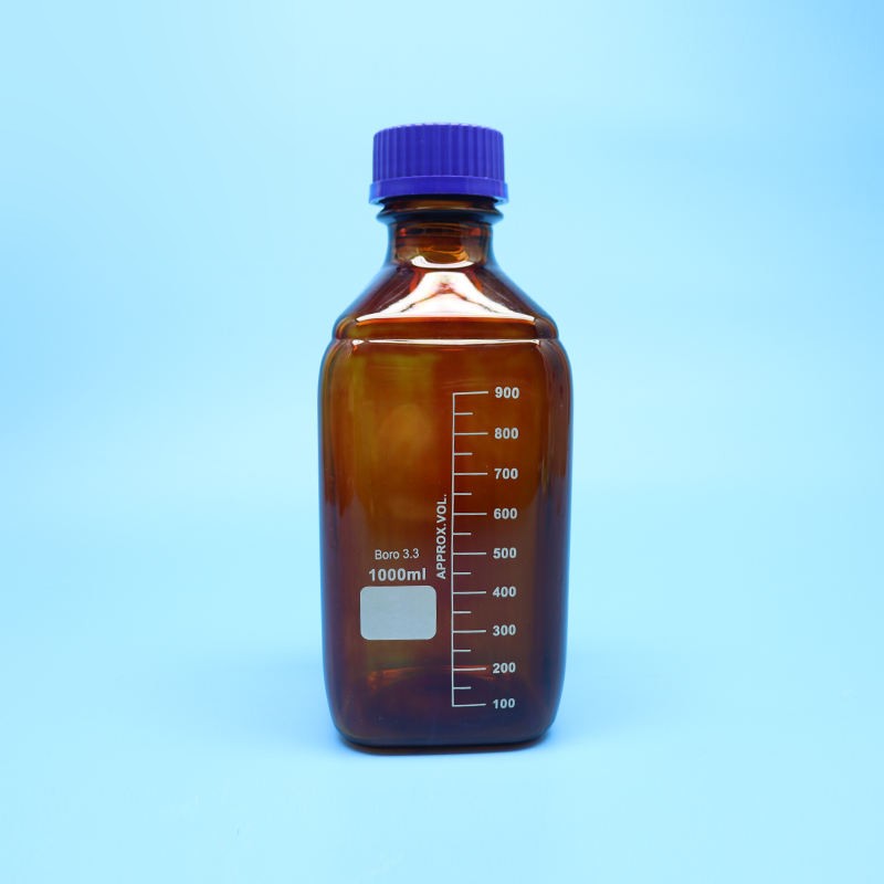 1000 ml glass reagent bottle with screw cap