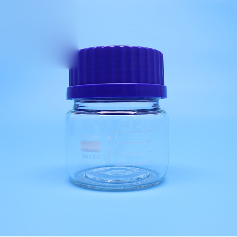 250 ml glass reagent bottle with GL80 screw lid